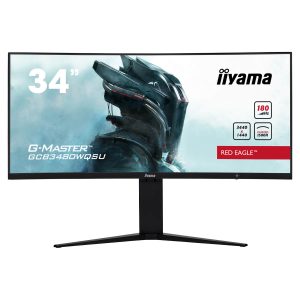 IIYAMA 34" G-Master VA UWQHD 180Hz 0.4ms 1500R Curved Gaming Monitor (GCB3480WQSU)