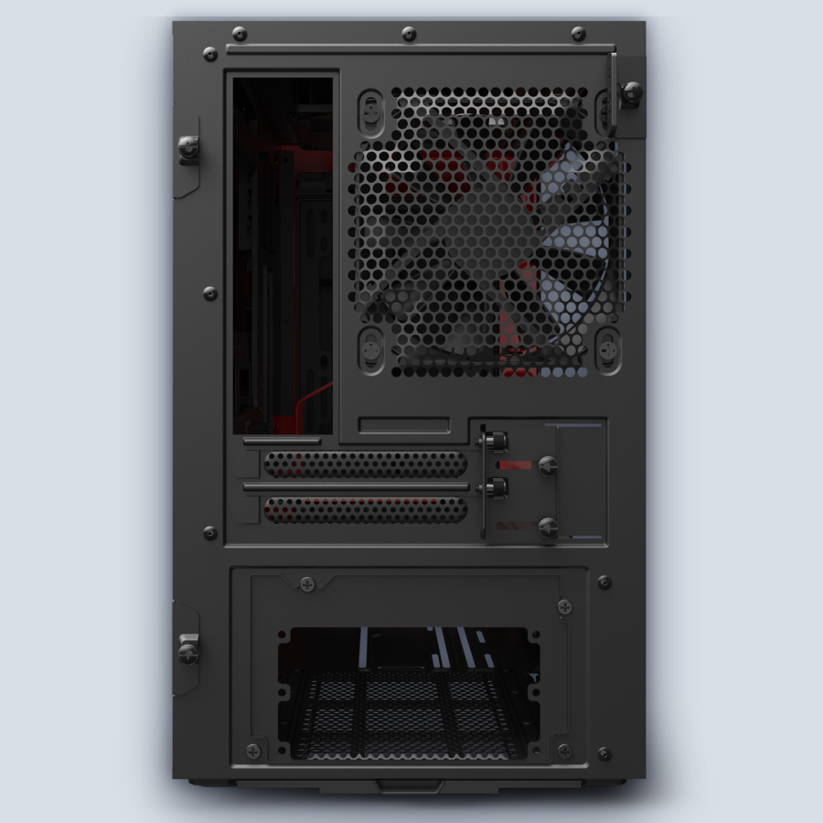 NZXT H210i Matte Black/Red PC Case — image 6