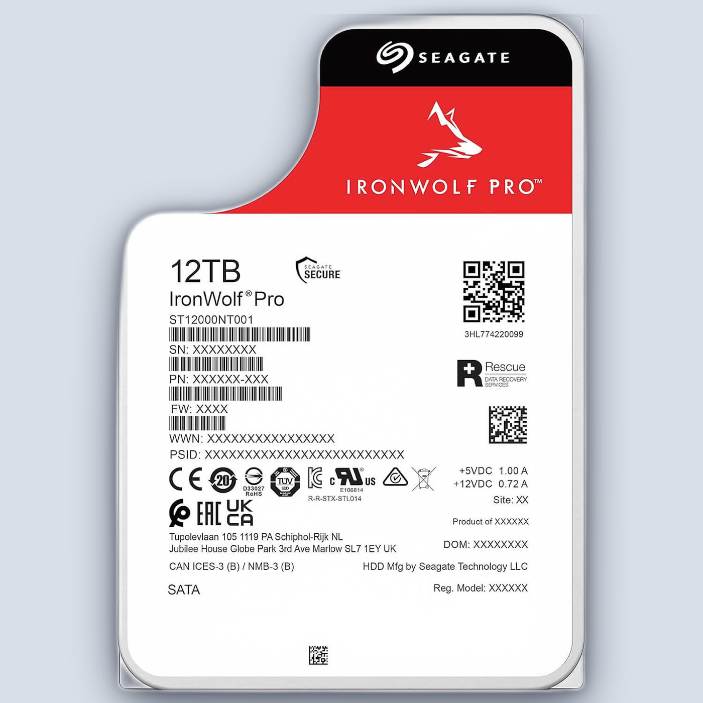 Seagate HDD 12TB 7200 256MB SATA3 NAS IronWolf Pro โ image 2