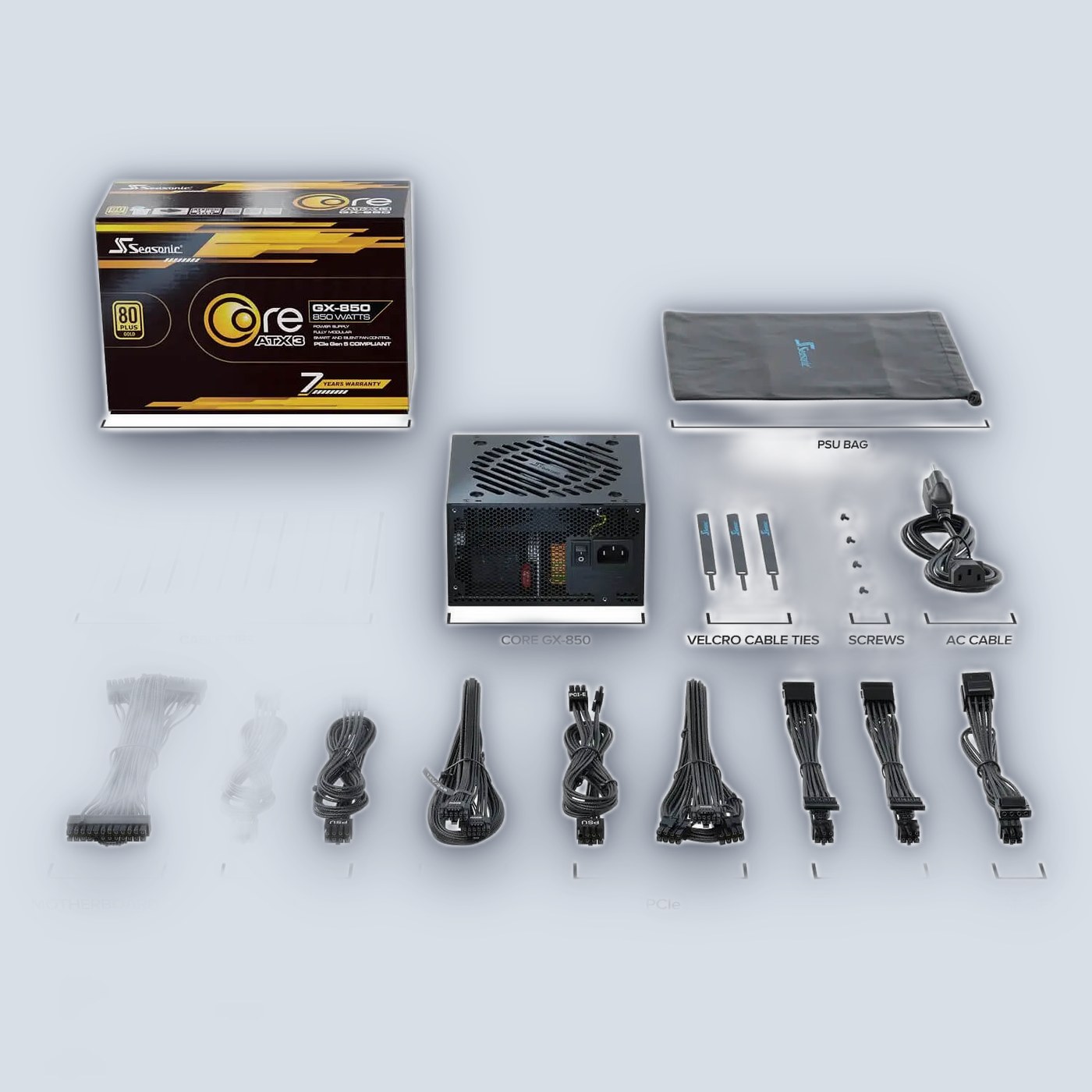 Seasonic GX-850 850W CORE (V2) GX ATX 3.1 80+ Gold Power Supply — image 4