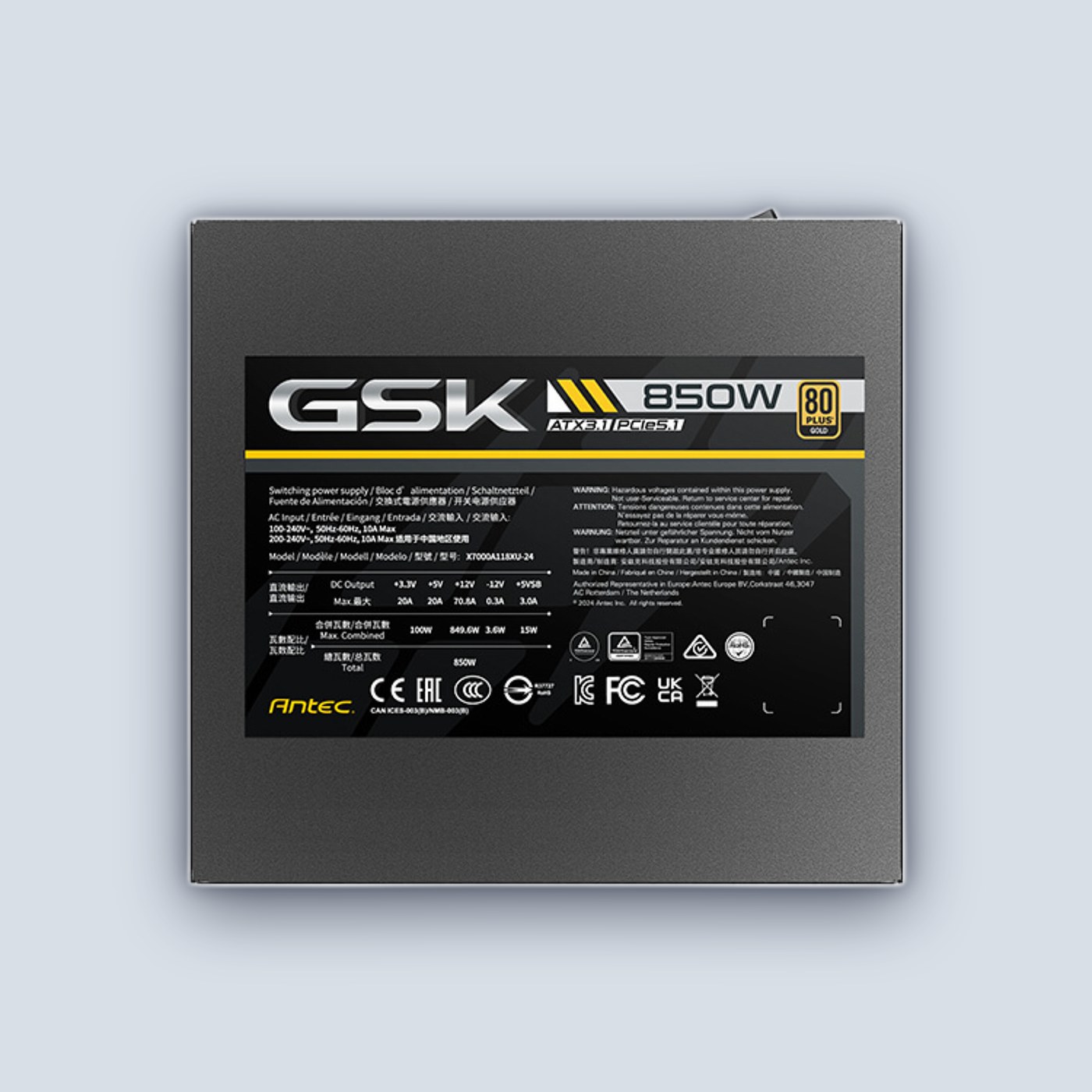 Antec GSK 850W ATX3.1 80+ Gold Full Modular Power Supply โ image 4