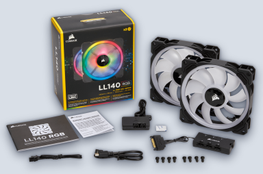 Corsair LL140 RGB 140mm Dual Light Loop RGB LED PWM Fan - 2 Fan Pack with Lighting Node PRO — image 2