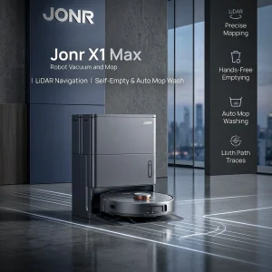 JONR Jonr X1 Max Robot Vacuum and Mop – Black