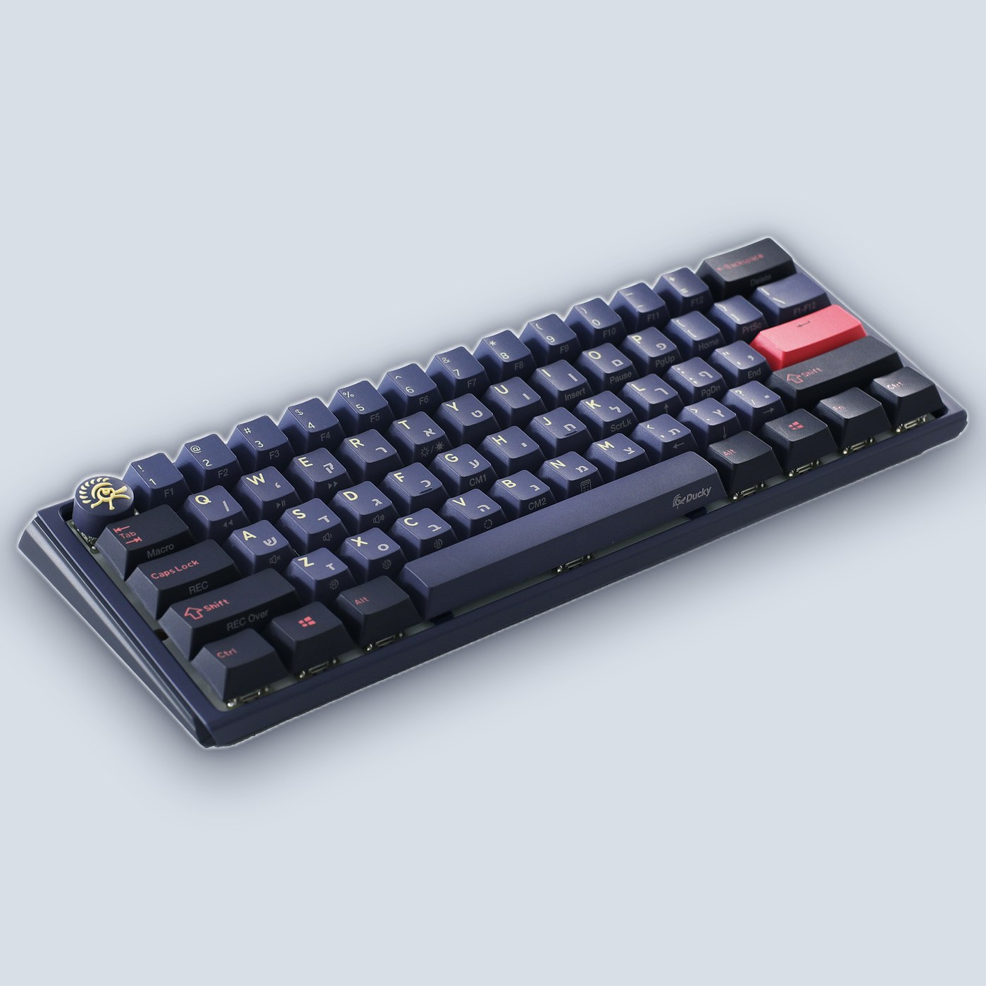 Ducky One 3 Mini Cosmic Cherry Silver Switch (Hebrew/English) Mechanical Keyboard — image 4