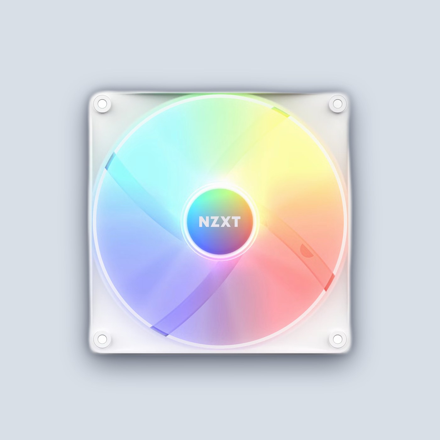 NZXT F140RGB Core 140mm Hub-Mounted RGB Fan White — image 2