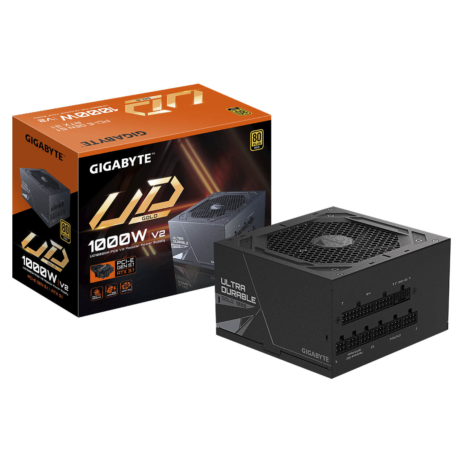 Gigabyte UD1000GM PG5 V2 1000W Gold 80+ PCIe 5.1 Power Supply — image 5