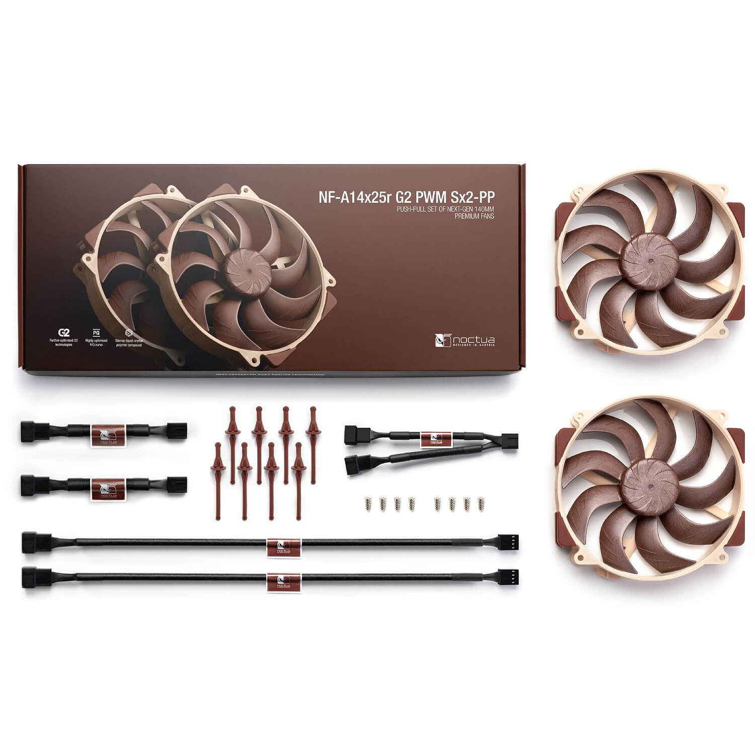 Noctua NF-A14X25r G2 PWM SX2-PP 140mm 2xFans — image 3