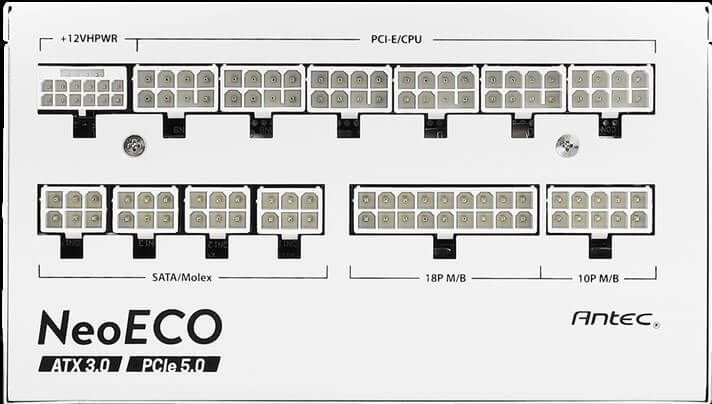 ANTEC PSU 1000W NE1000G M (ATX 3.0) NeoECO Gold White — image 5