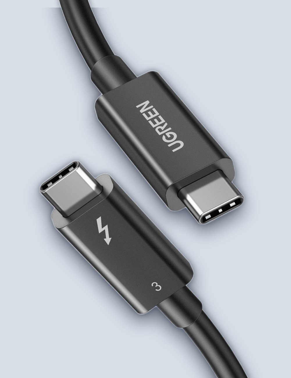 UGREEN 70951 Thunderbolt 3 5k/60Hz 40Gbps 100W 0.8m Cable - Image 2