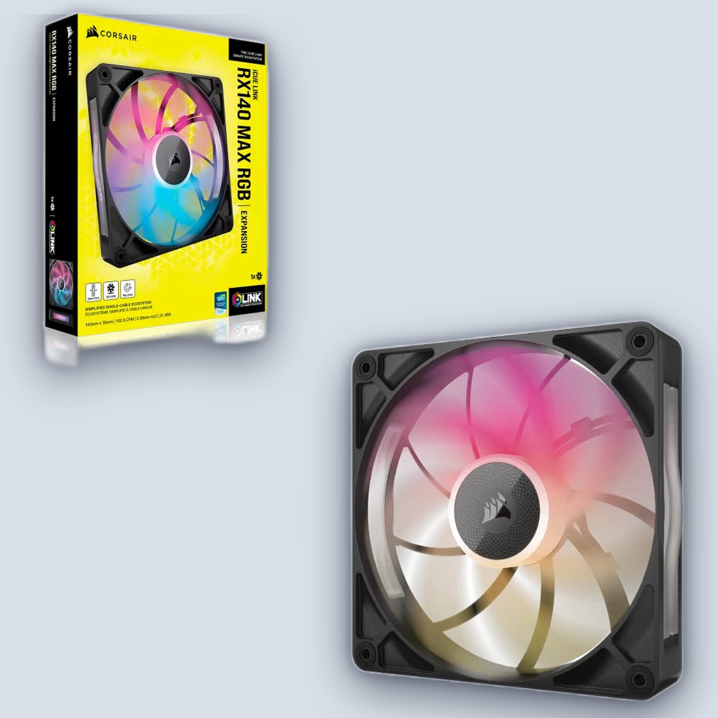 Corsair iCUE LINK RX140 MAX RGB 140mm Fan โ image 3