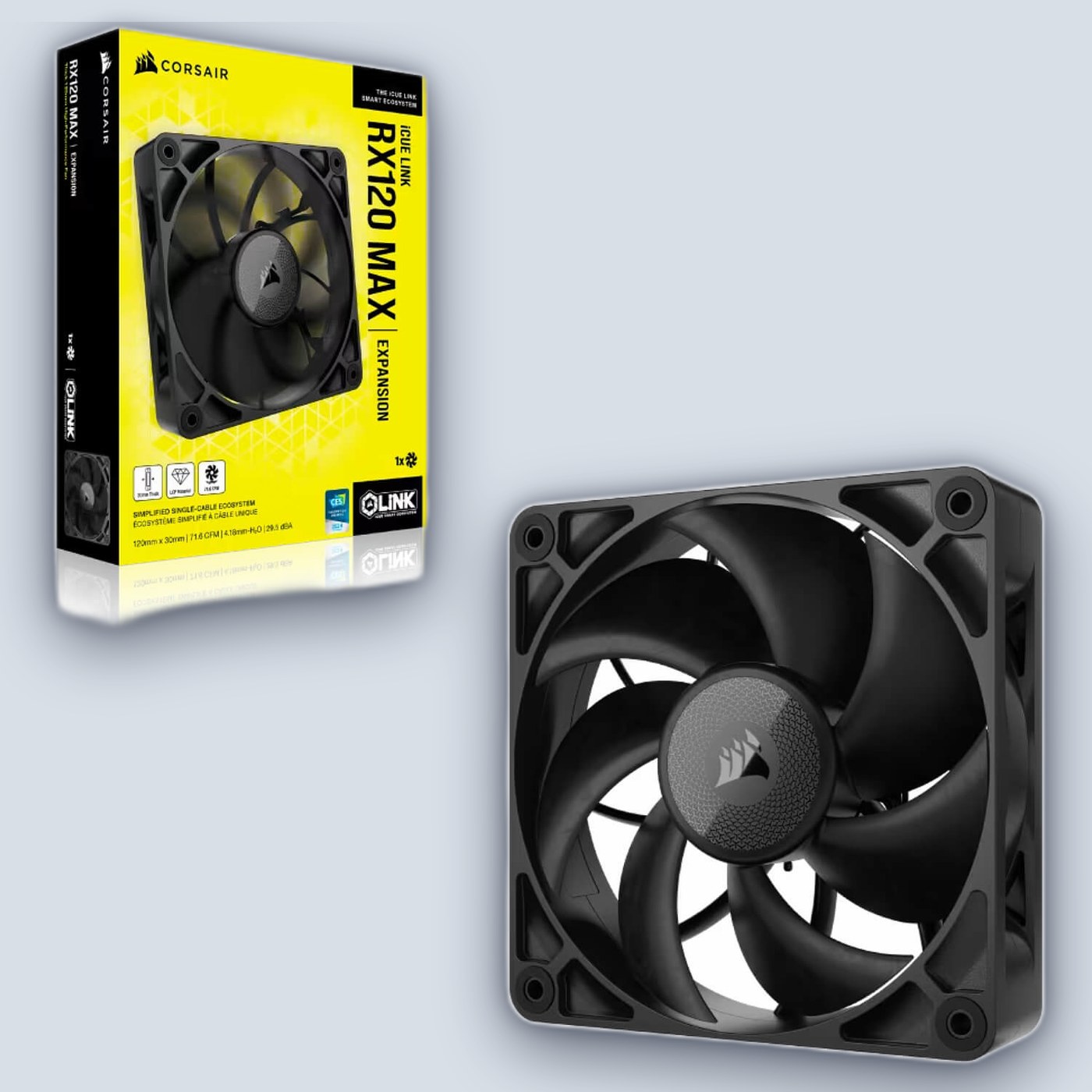Corsair iCUE Link RX120 MAX Thick 120mm Fan โ image 3