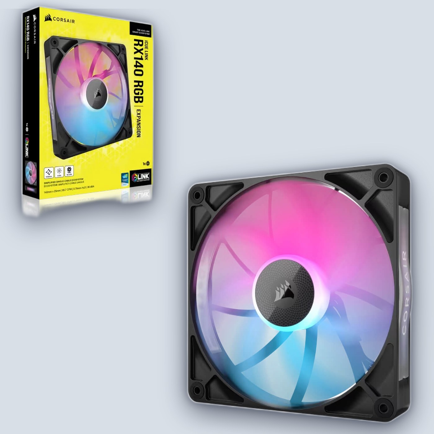 Corsair iCUE LINK RX140 RGB 140mm PWM Single Fan Expansion — image 3