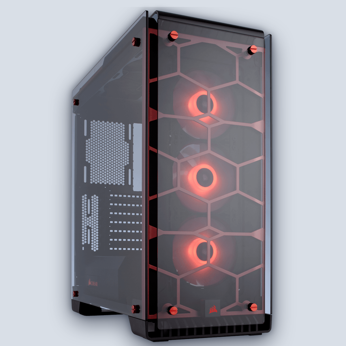 Corsair Crystal 570X RGB ATX Mid-Tower Case Red โ image 2