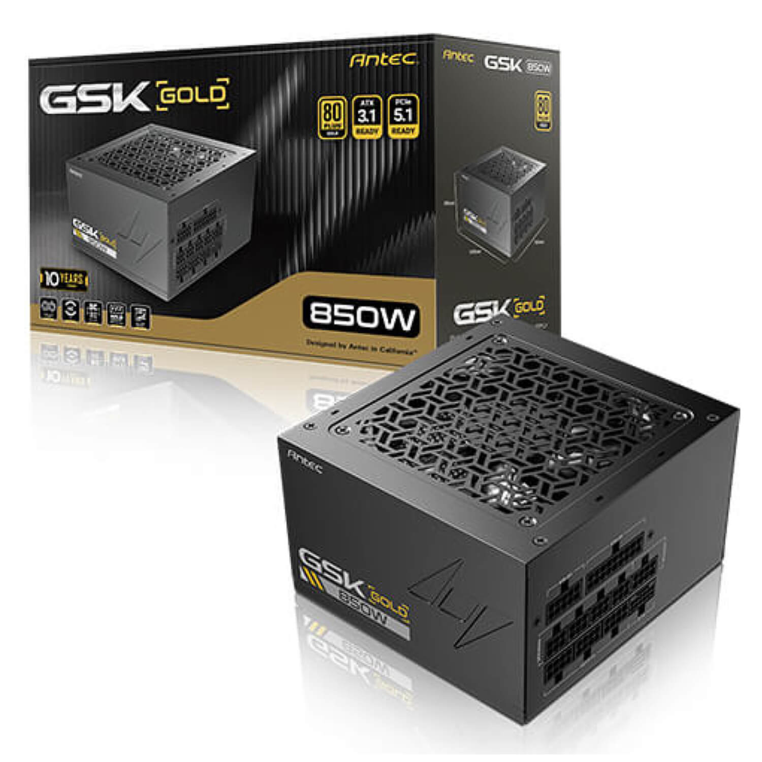 Antec GSK 850 V2 850W ATX3.1 80+ Gold Full Modular Power Supply — image 5