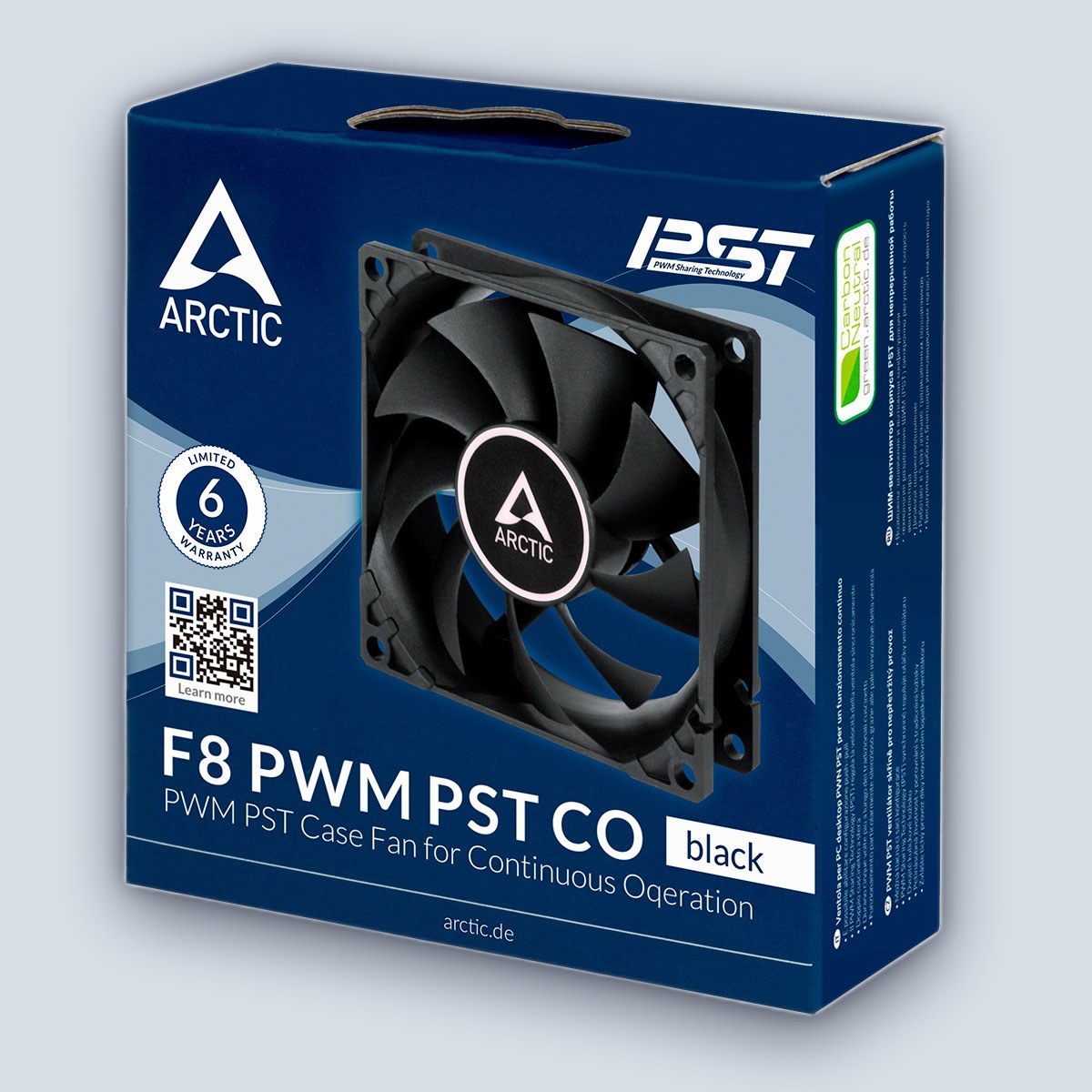 Arctic F8 PWM PST CO Black 8cm Ball Bearing Case Fan — image 2