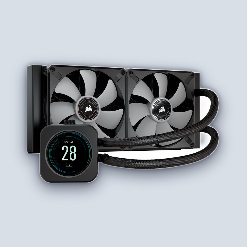 Corsair iCUE H100i ELITE LCD Display Liquid CPU Cooler — image 3