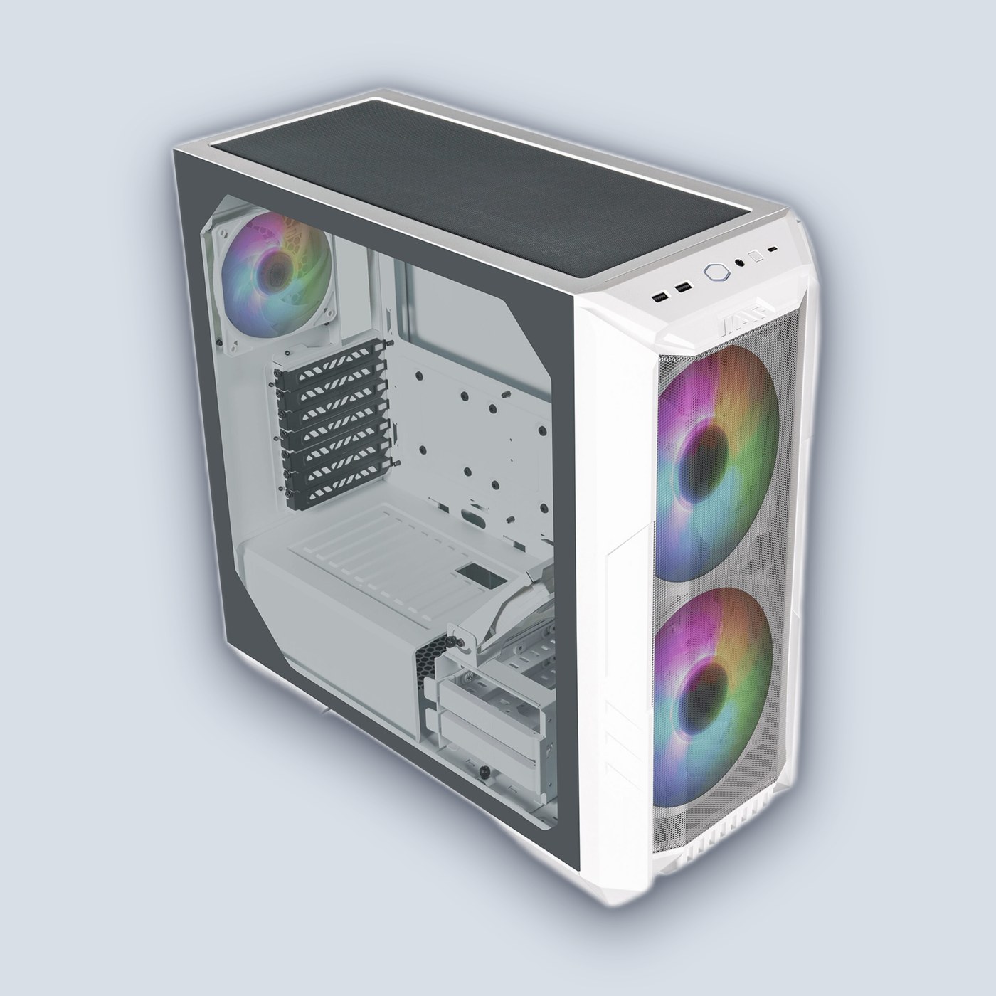 CoolerMaster HAF 500 White PC Case — image 2