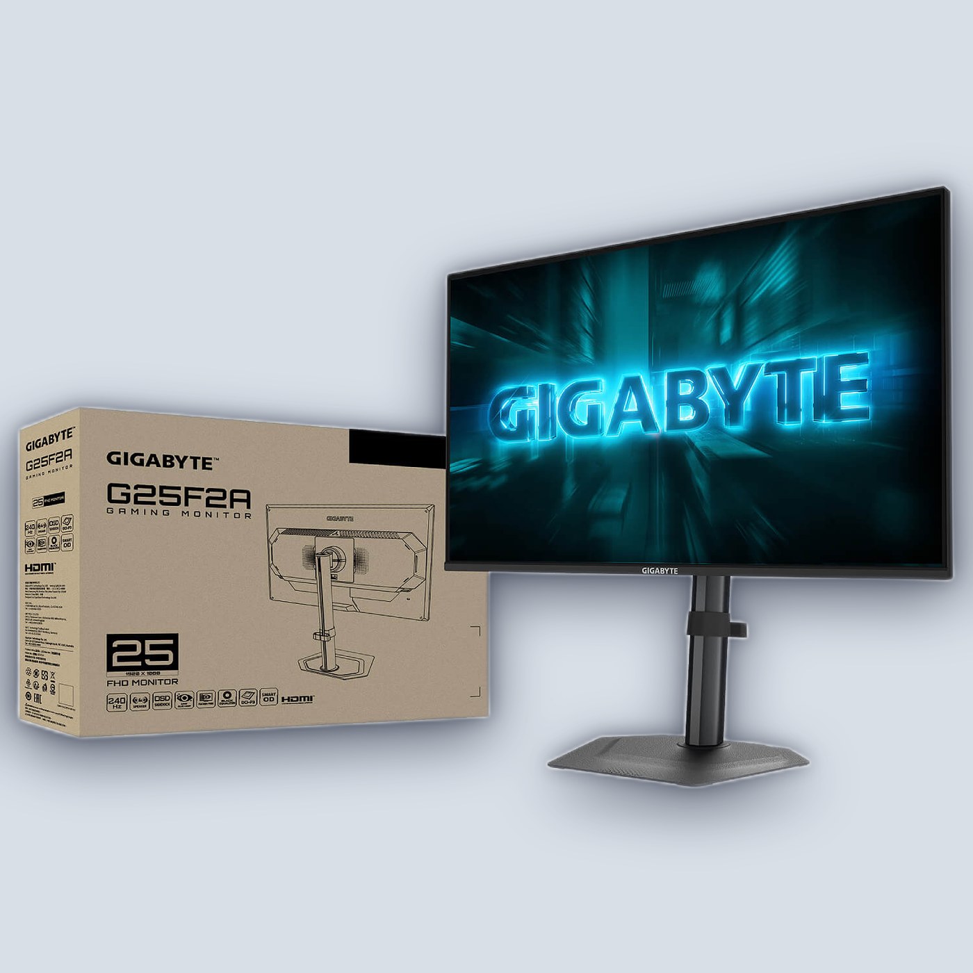 Gigabyte 24.5" G25F2A IPS FHD 240Hz 1ms Gaming Monitor — image 2