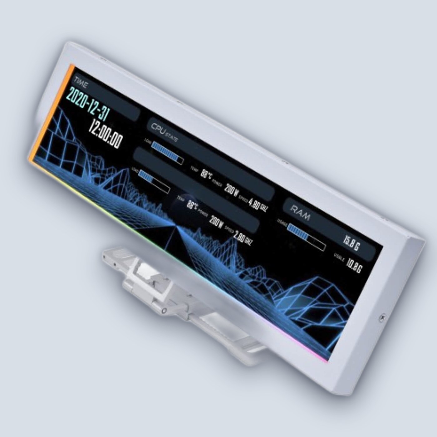 Lian-Li 8.8" IPS Universal Screen White โ image 2