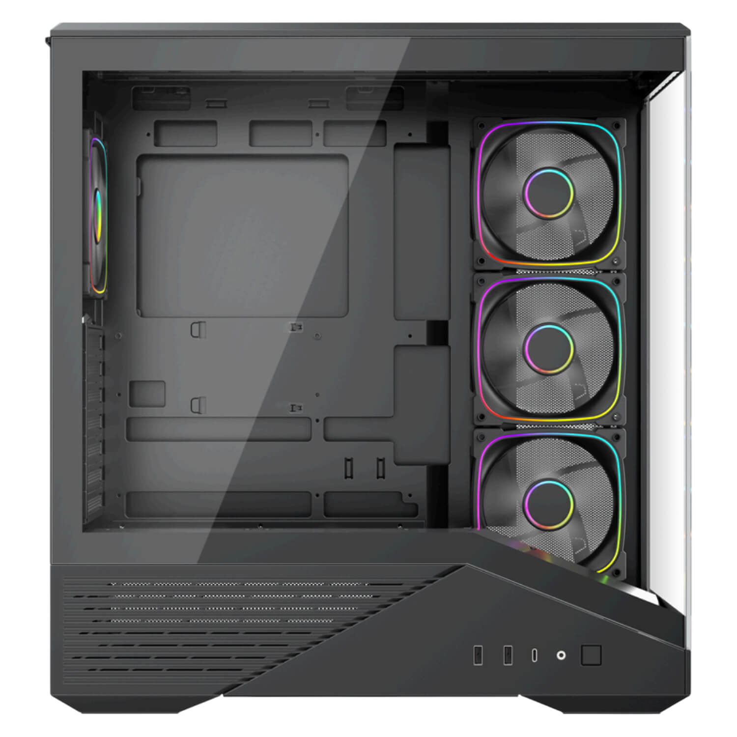 1StPlayer GM7 4X ARGB Black PC Case — image 2