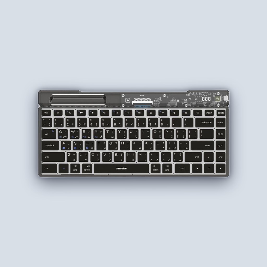 Green Lion – Transparent keyboard – Black
