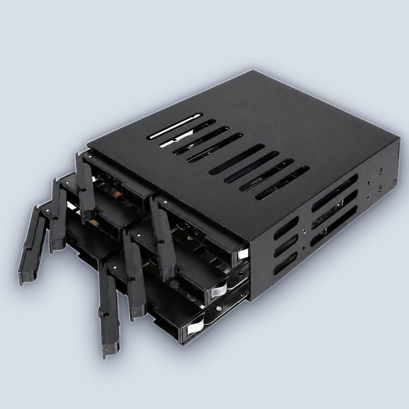 iStarUSA 5.25" to 6x2.5" SATA SAS 6 Gbps HDD SSD Hot-swap Rack — image 5