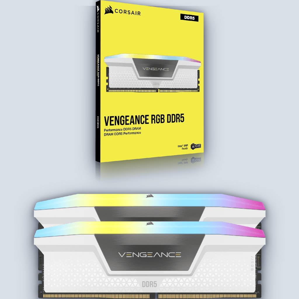 Corsair Vengeance RGB DDR5 64GB (2x32GB) 6000 CL40 White XMP 3.0 — image 3