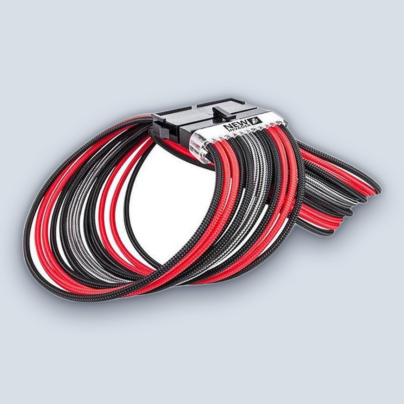 1StPlayer Steampunk Power Extension Cables Black-Red-Gray โ image 4