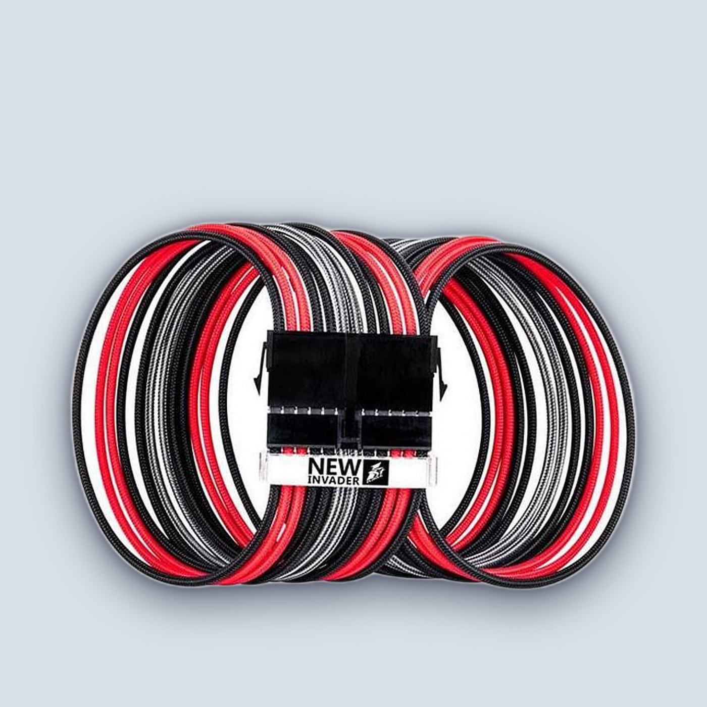 1StPlayer Steampunk Power Extension Cables Black-Red-Gray โ image 5