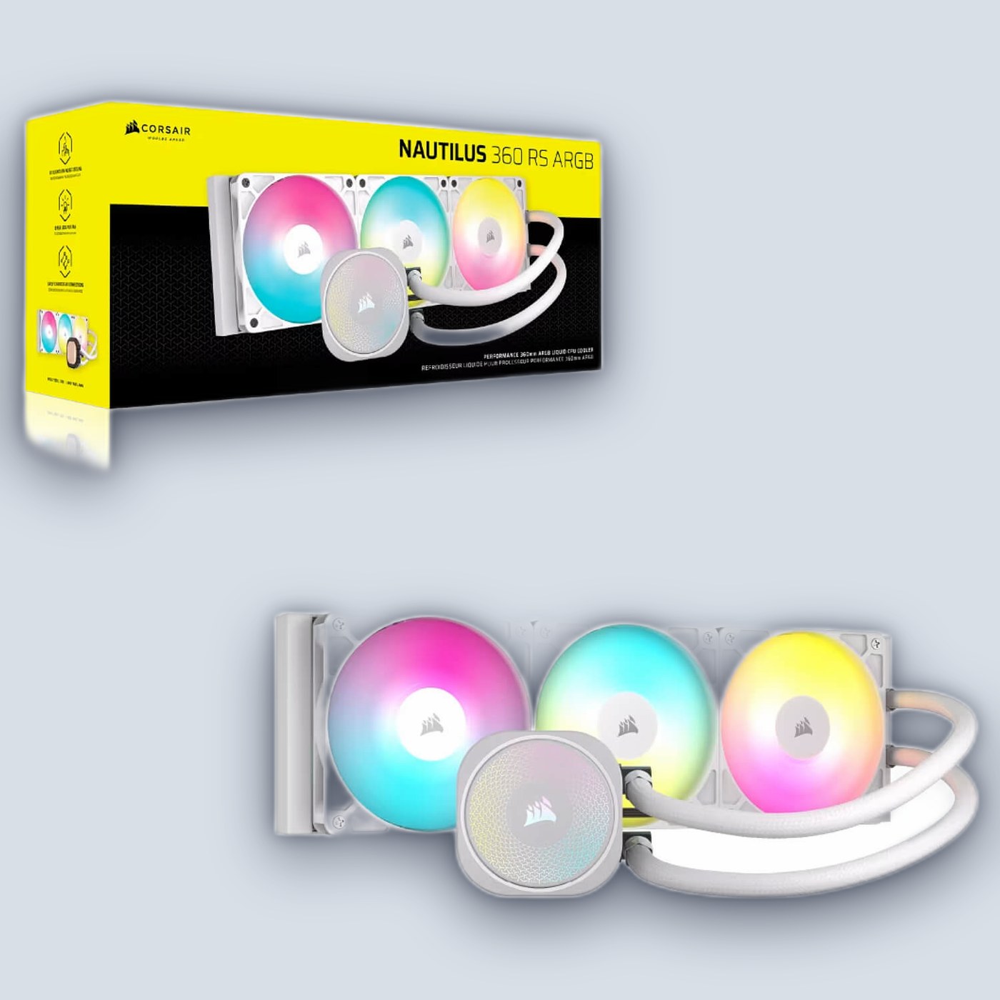 Corsair NAUTILUS 360 RS ARGB White CPU Liquid Cooler โ image 4
