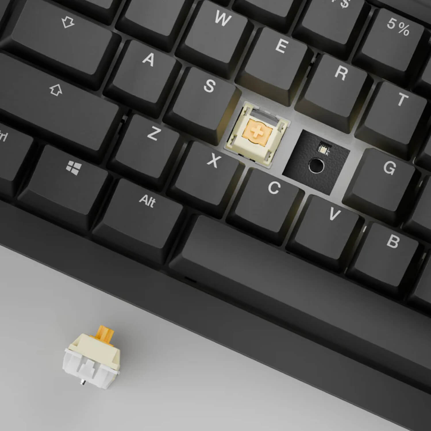 Ducky One X Mini Wireless Analog Switch Black (Hebrew/English) Wireless Mechanical Keyboard — image 5