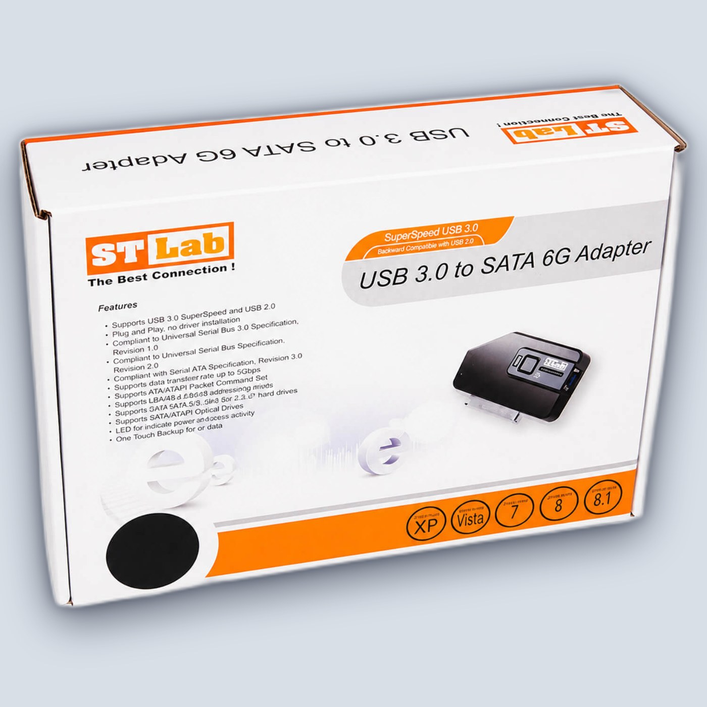 STLab USB 3.0 to SATA3 Adapter with One Touch Backup — image 4