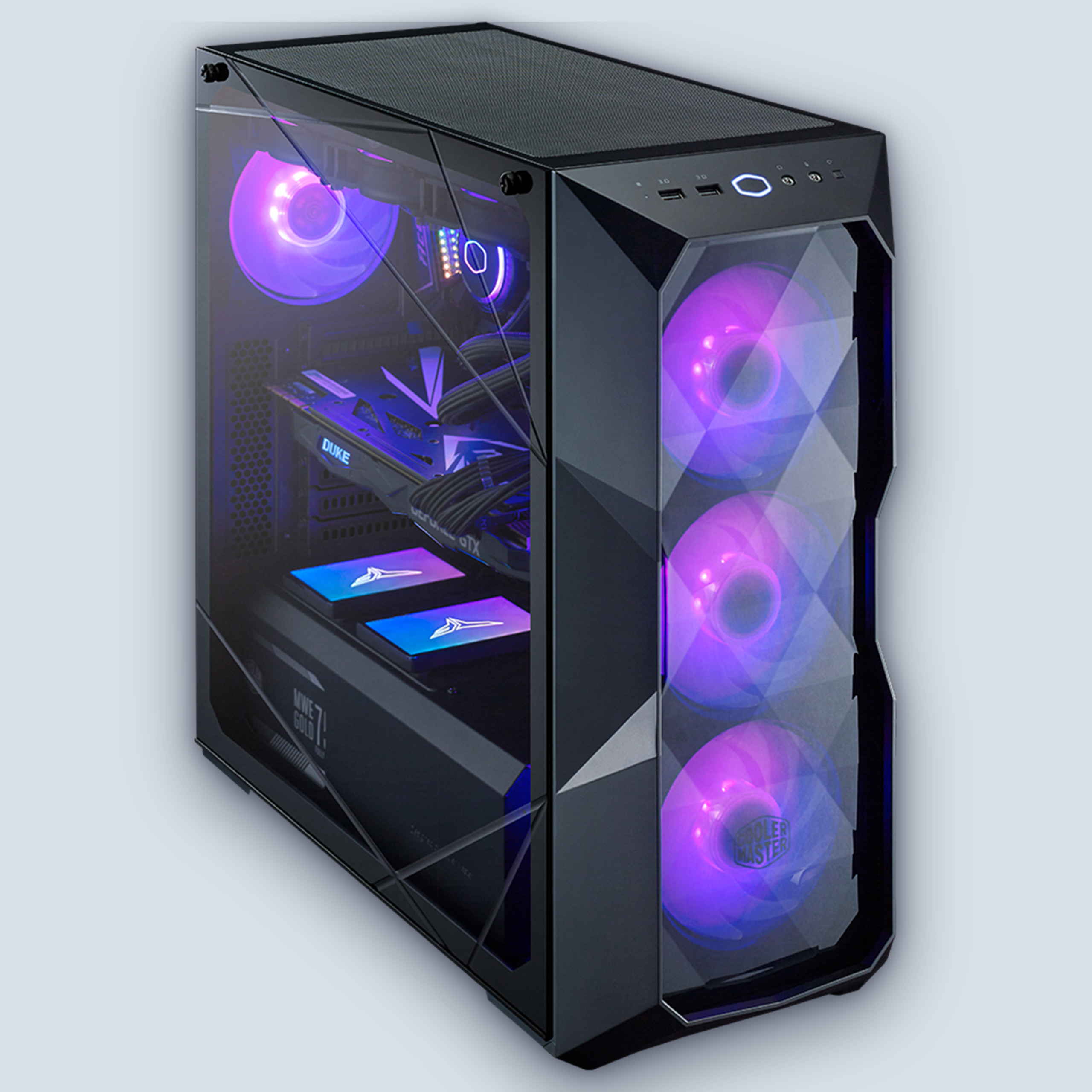 CoolerMaster MasterBox TD500 Crystal PC Case — image 3