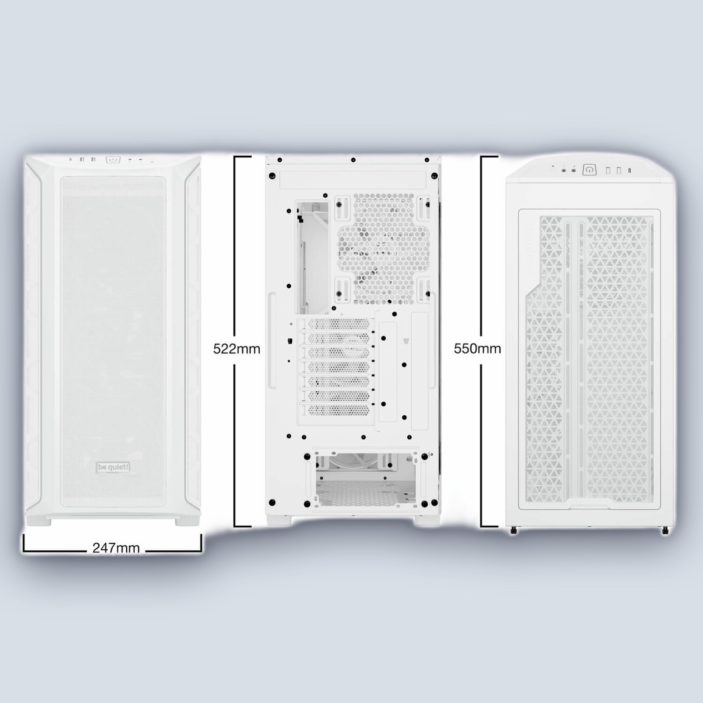 be quiet! SHADOW BASE 800FX White PC Case — image 7