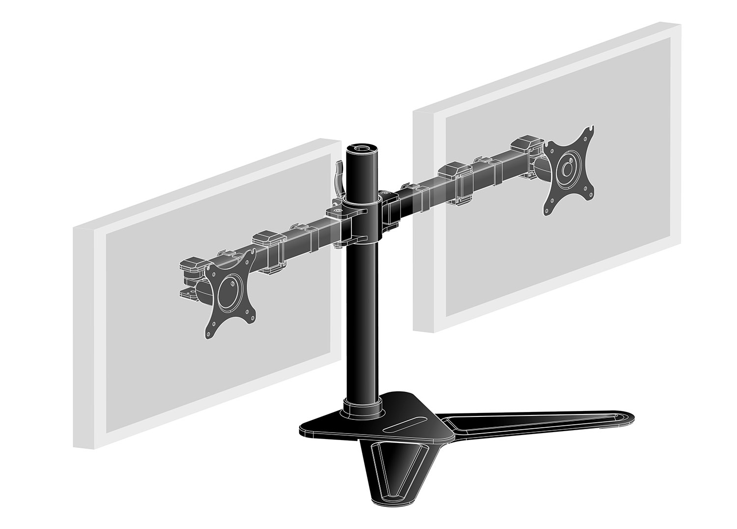 IIYAMA Dual Monitor Arm Stand — image 3