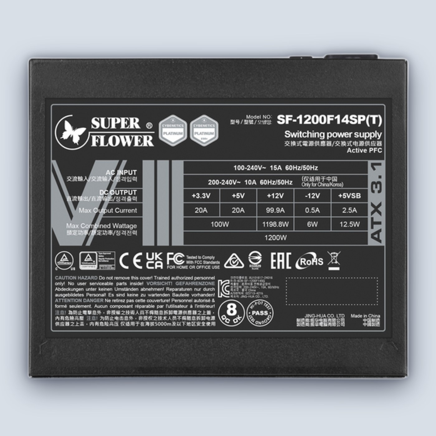 Super Flower Leadex VIII PRO 1200W ATX3.1 Platinum Black Power Supply — image 3