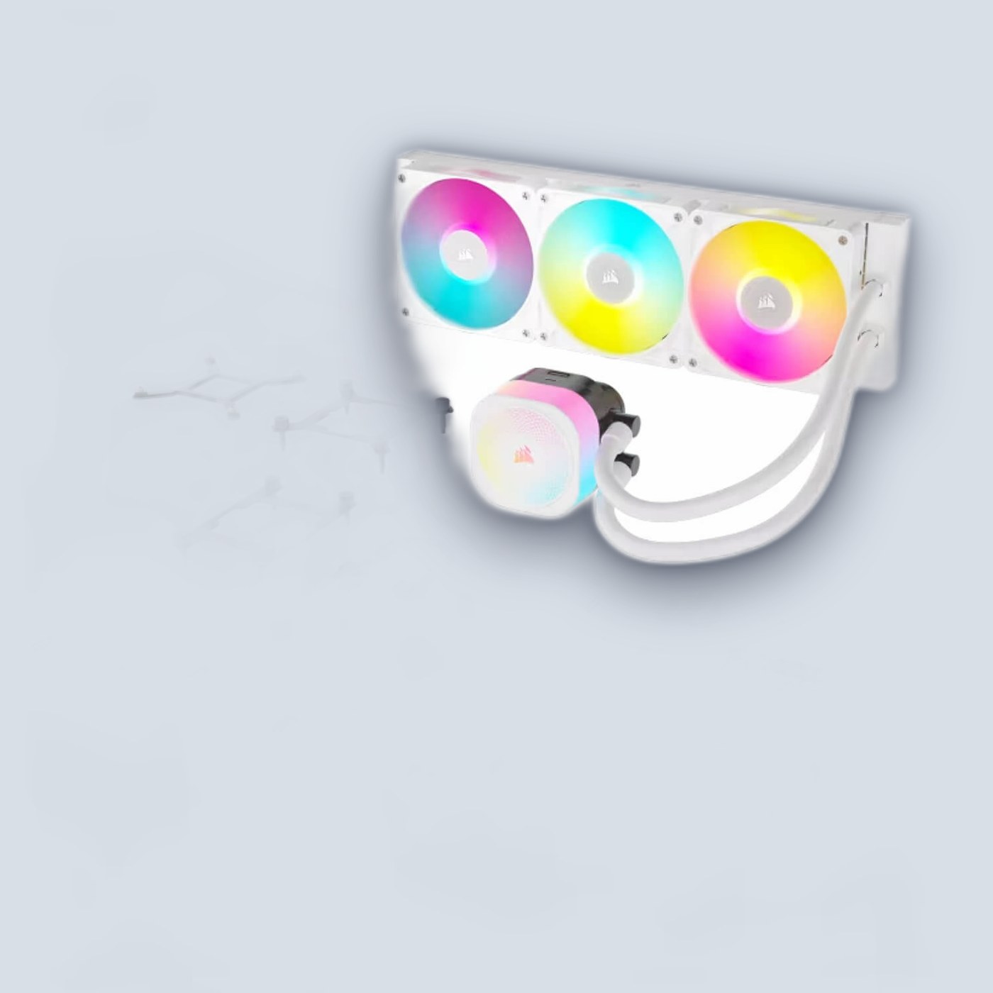 Corsair iCUE LINK TITAN 360 RX RGB AIO White CPU Liquid Cooler — image 3