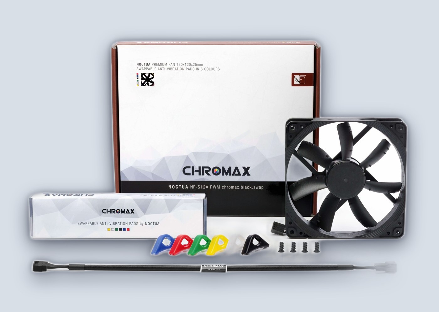 Noctua NF-S12A PWM Chromax Black Swap 120mm Fan — image 4