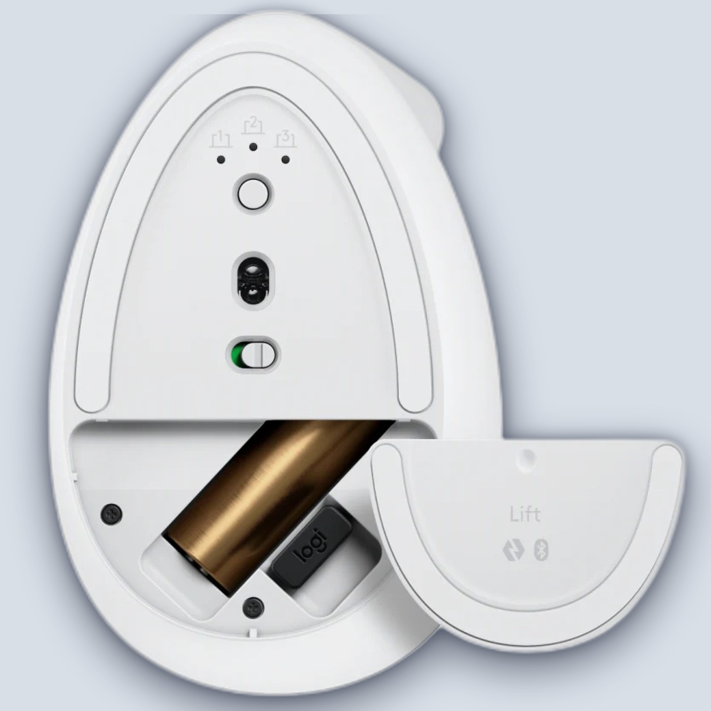 Logitech Lift Vertical White Mouse — image 5