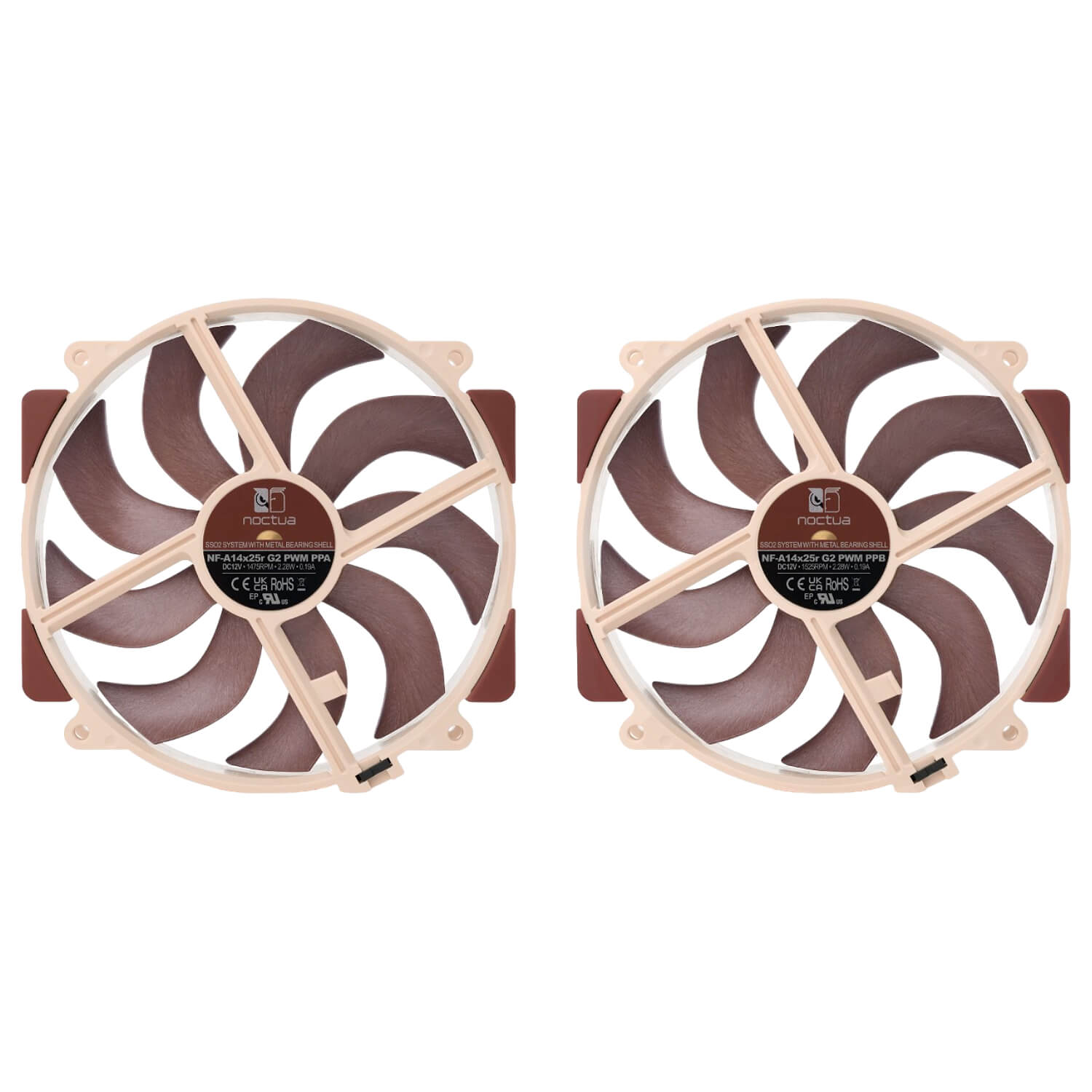 Noctua NF-A14X25r G2 PWM SX2-PP 140mm 2xFans — image 2