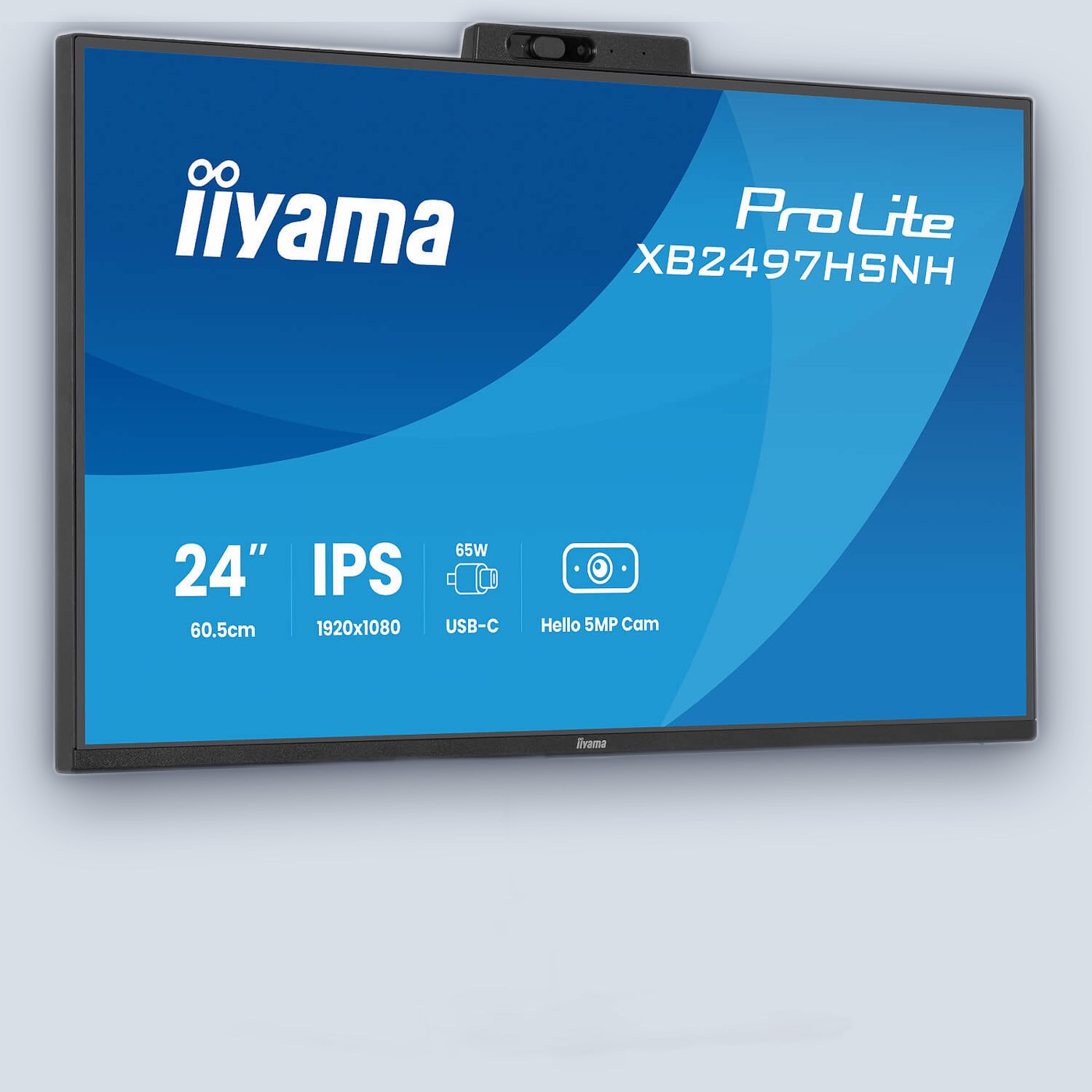 IIYAMA 23.8’’ FHD 100Hz 1ms Webcam USB-C PD65W IPS Monitor — image 5