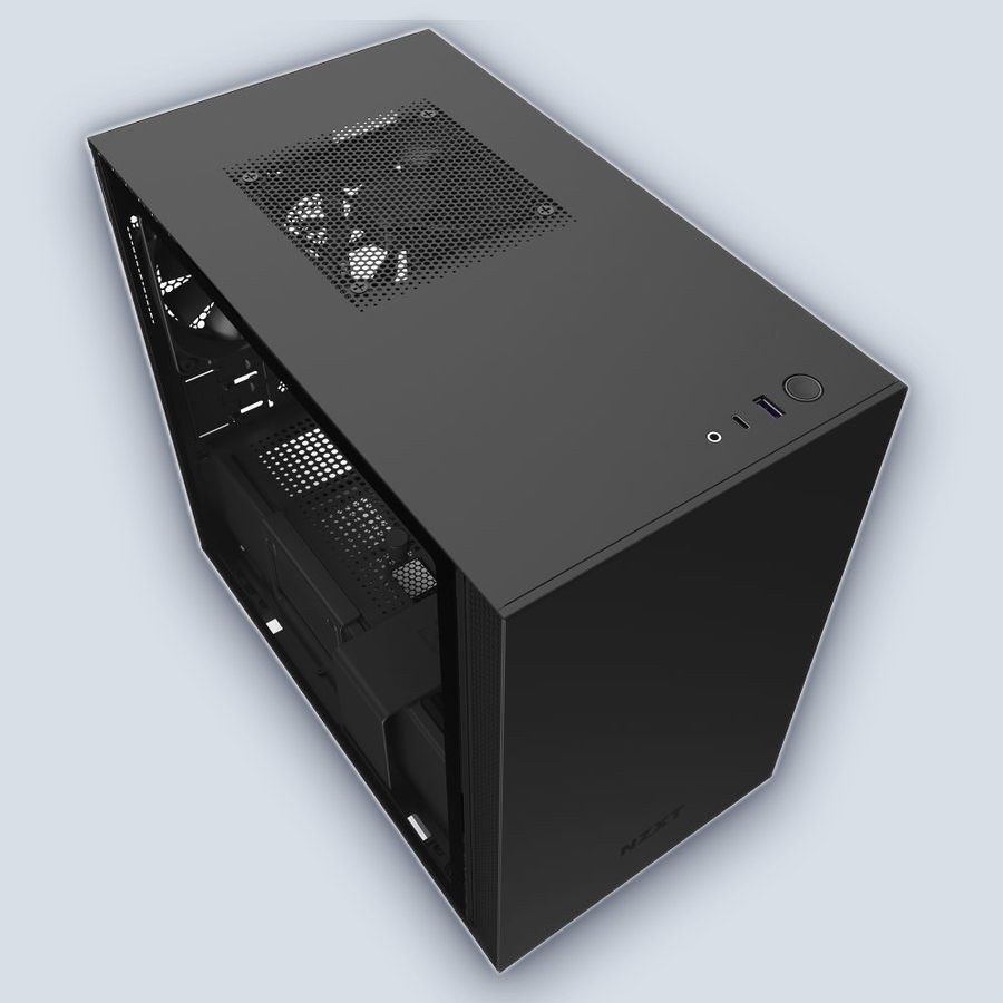 NZXT H210i Matte Black PC Case — image 2