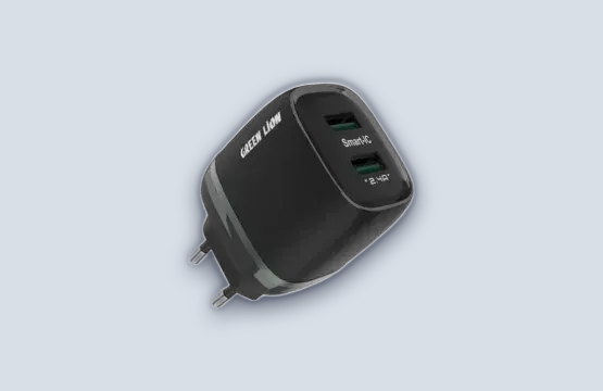 Green Lion 2Usb 2.4A Chargers Eu Plug Dark Green