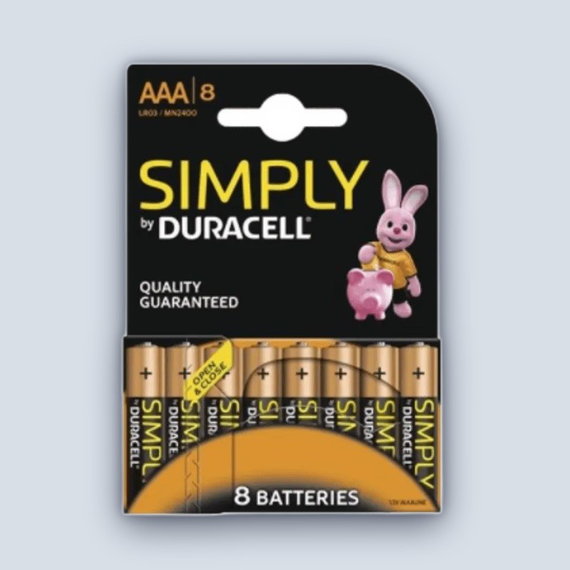 Duracell 8 AAA Simply