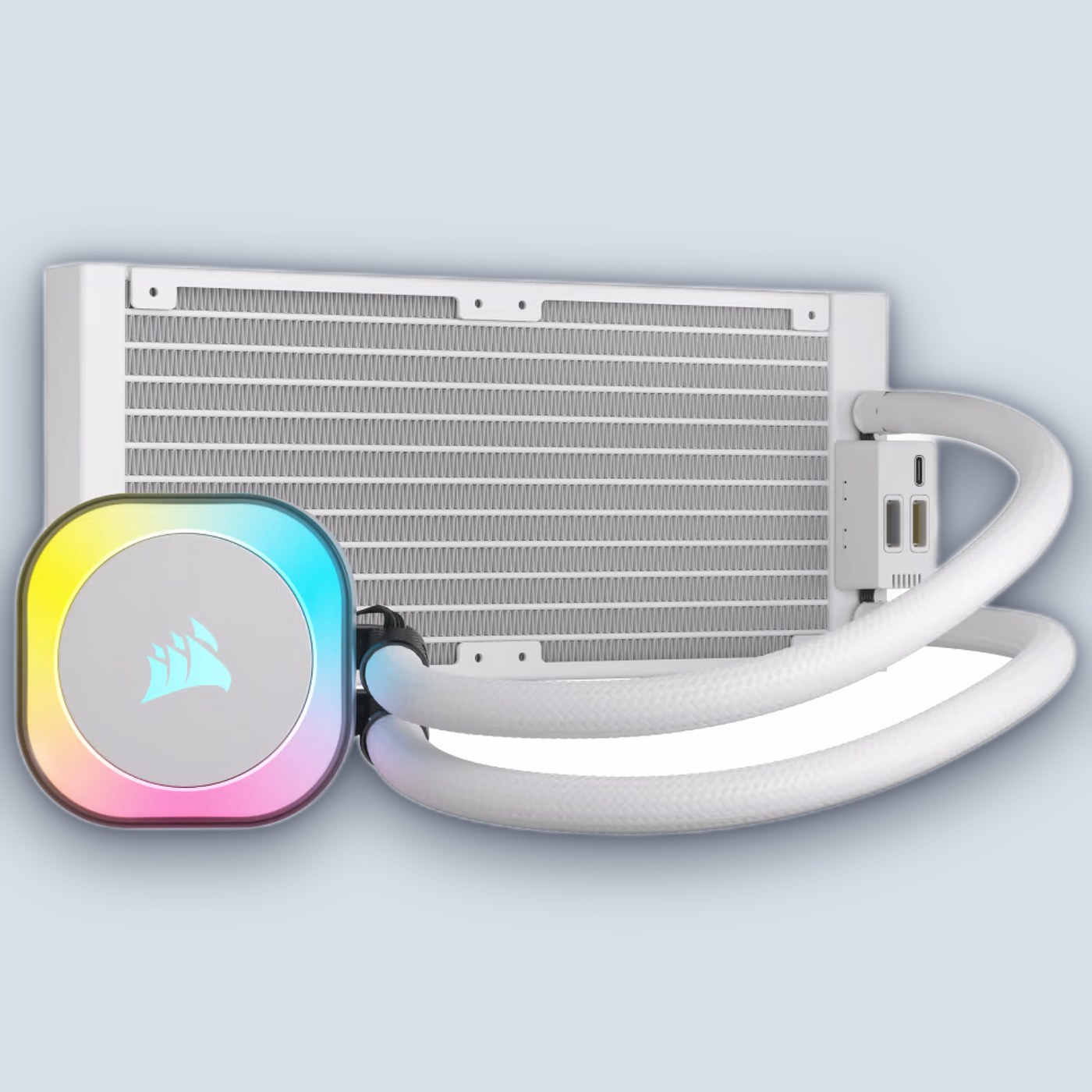 Corsair iCUE LINK H100i RGB AIO 240mm White Liquid CPU Cooler — image 3