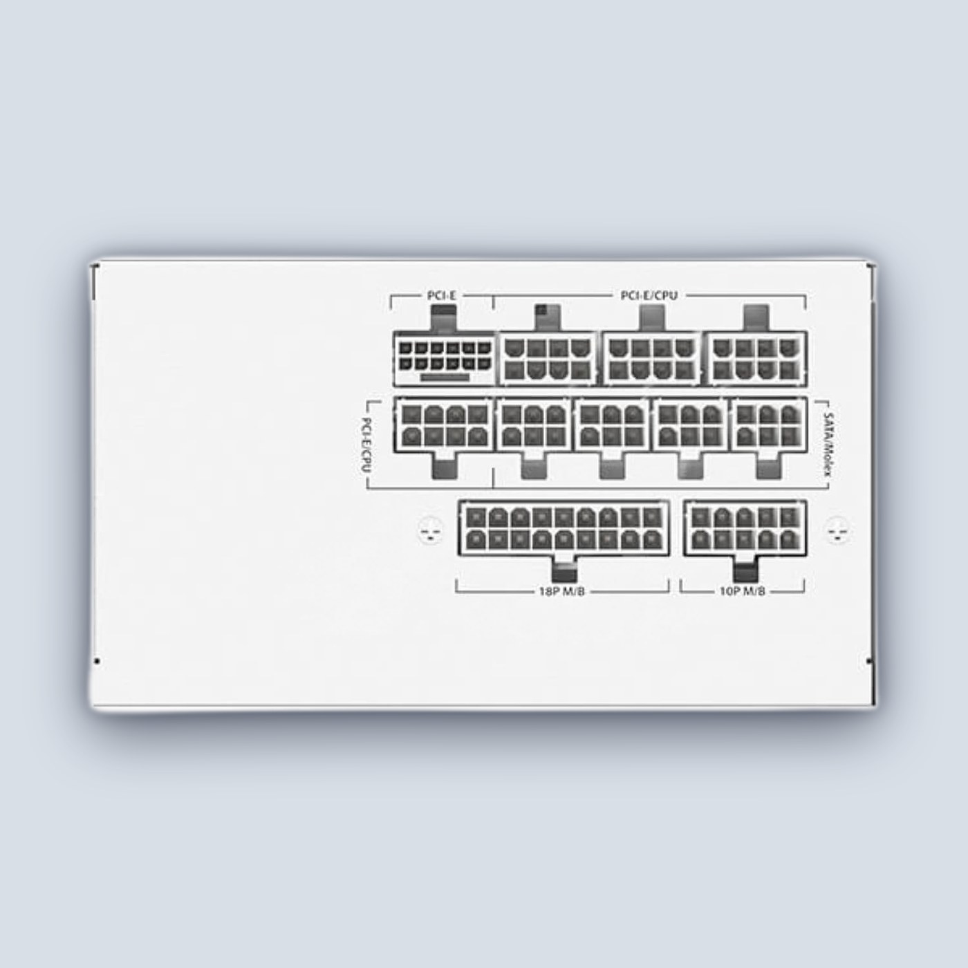 Antec GSK 850 V2 850W ATX3.1 80+ Gold Full Modular White Power Supply — image 3