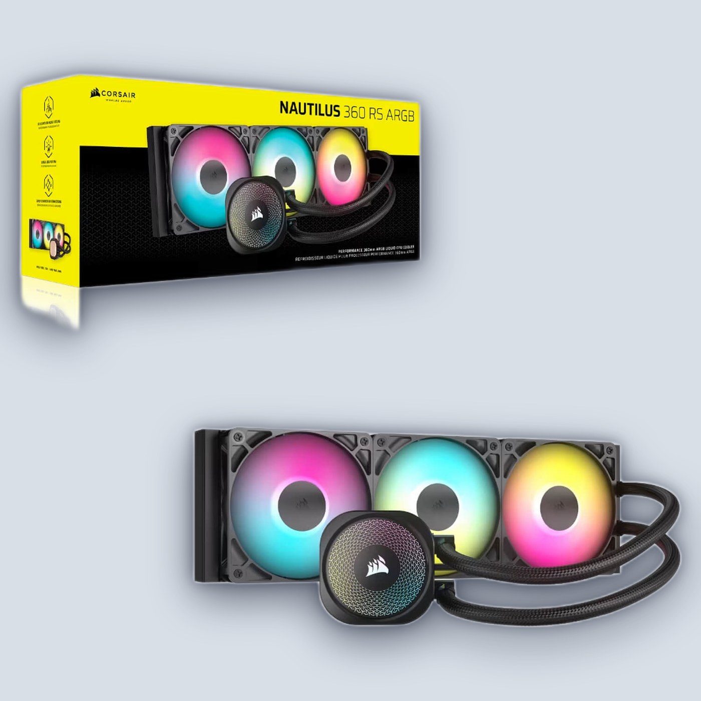 Corsair NAUTILUS 360 RS ARGB CPU Liquid Cooler — image 4
