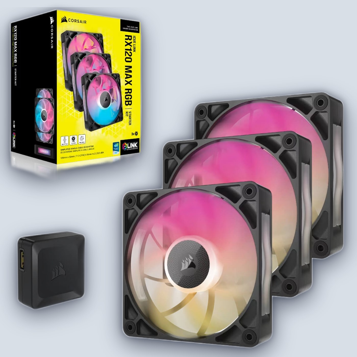 Corsair iCUE LINK RX120 MAX RGB 120mm 3xFans — image 2