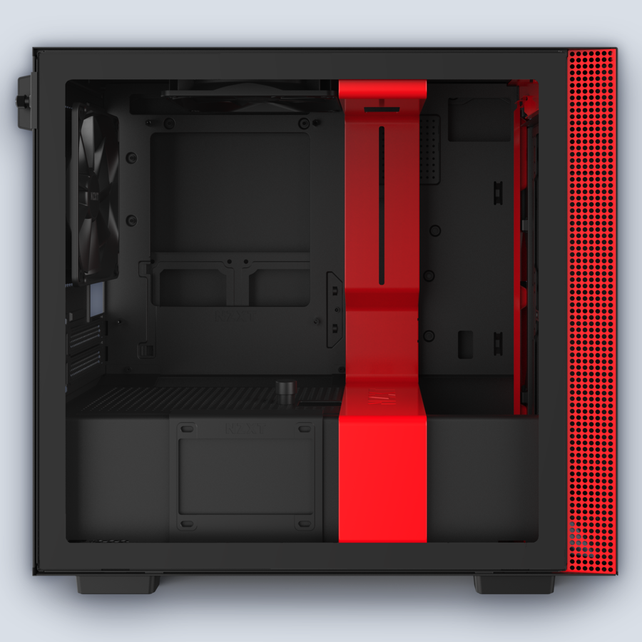 NZXT H210i Matte Black/Red PC Case — image 3
