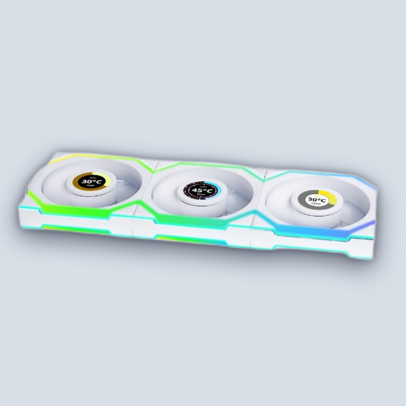 Lian-Li UNI SL Wireless LCD 120mm Reverse White x3 Fans โ image 2